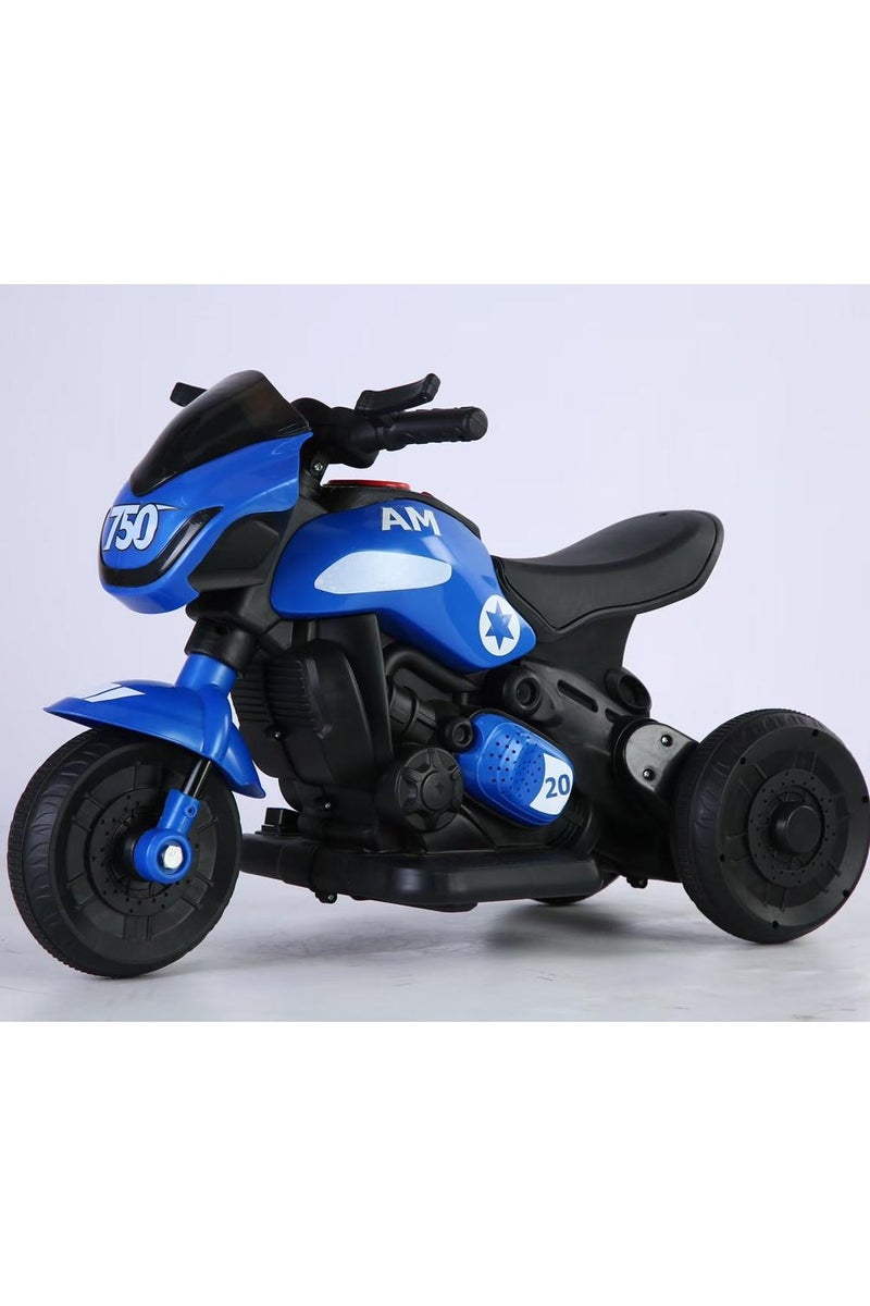 606-BRJ 6V 3-Wheeled small Electric Bike for Kids, blue