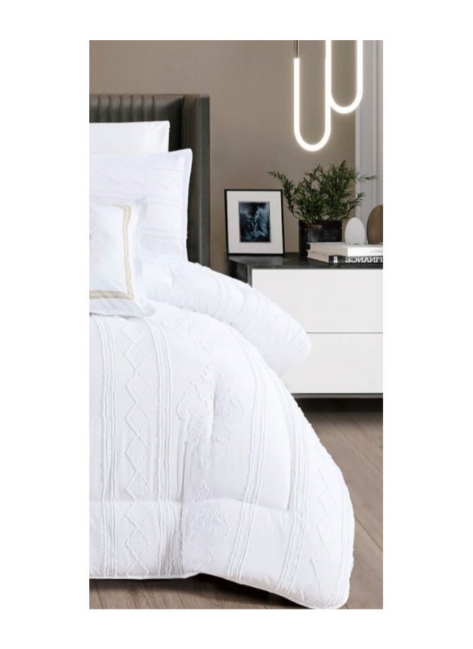 Moon 4 Pieces Royal Luxury Embossed Bedspread for One and a Half Person to Add Beauty and Elegance to Your Room Microfiber Quilt Size 170*220 cm  - Image 4
