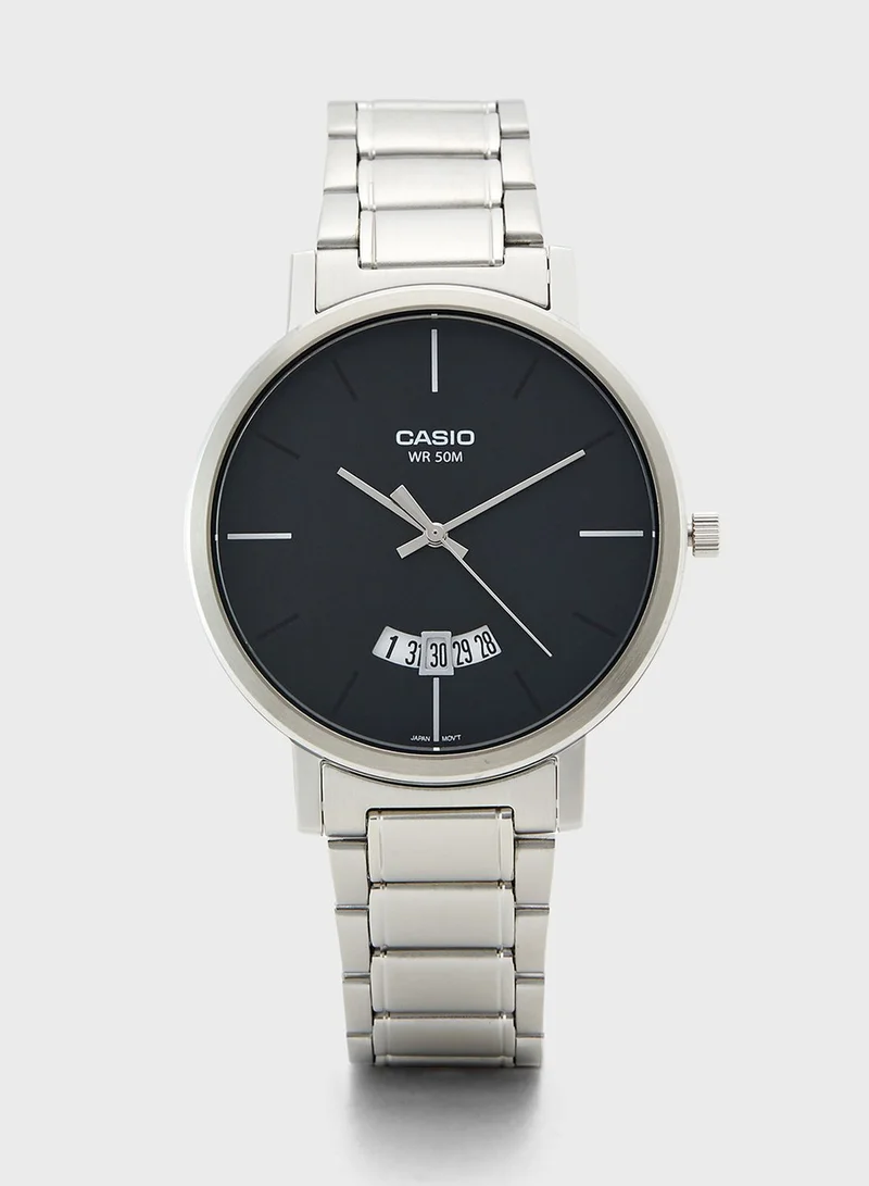 CASIO Classic Steel Strap Analog Watch