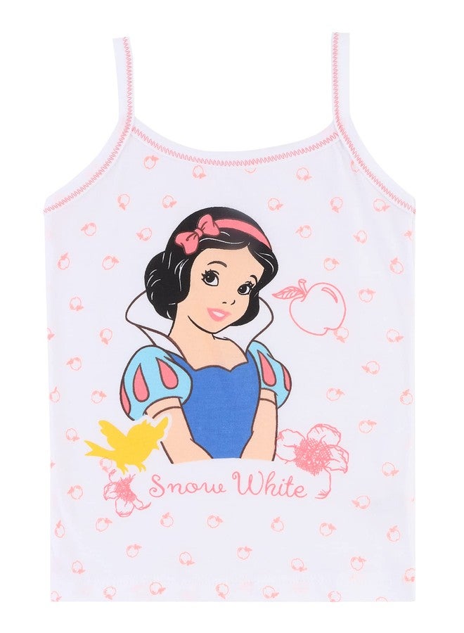 BODYCARE Girls Cotton Blend Regular Fit PRINCESS PRINTED VEST PACK OF 4 ASSORTED, 18-24 Months - Image 5