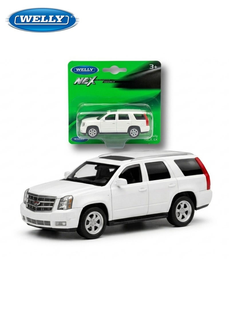 Welly 1:60 Die-Cast Cadillac Escalade 2017 – White SUV Toy Car for Kids & Collectors - Image 1