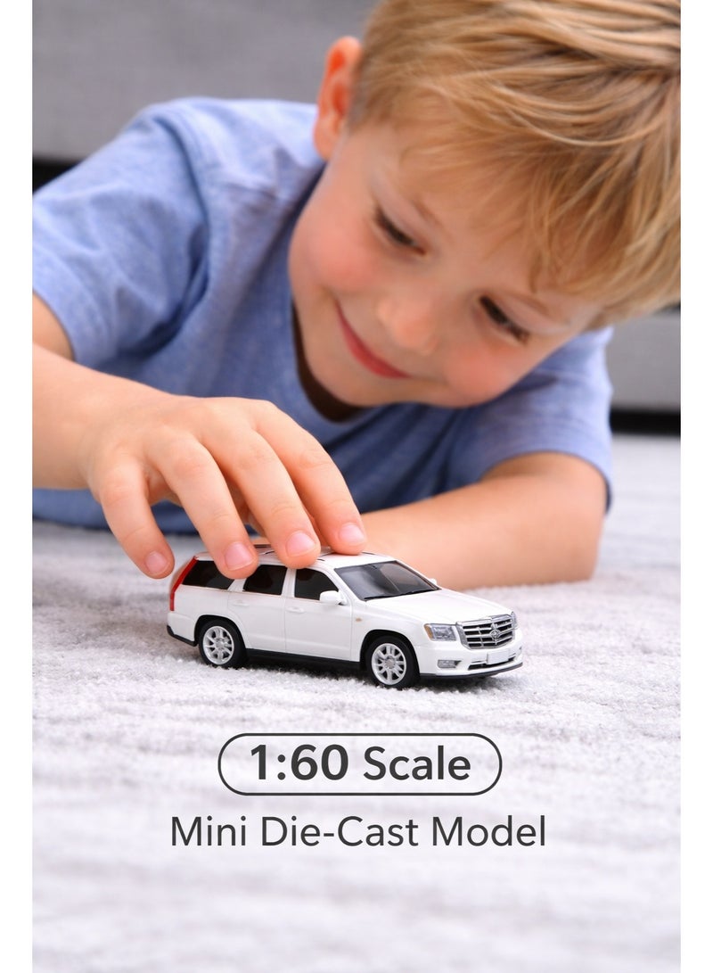Welly 1:60 Die-Cast Cadillac Escalade 2017 – White SUV Toy Car for Kids & Collectors - Image 4