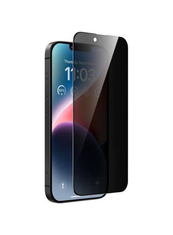 Privacy (Anti-Peeping) Screen Protector for iPhone 13 / iPhone 13 Pro / iPhone 14 – Full Privacy Protection with ESD Feature - Image 1