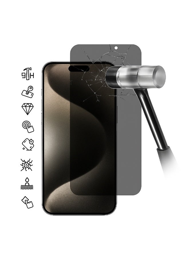 Privacy (Anti-Peeping) Screen Protector for iPhone 13 / iPhone 13 Pro / iPhone 14 – Full Privacy Protection with ESD Feature - Image 4