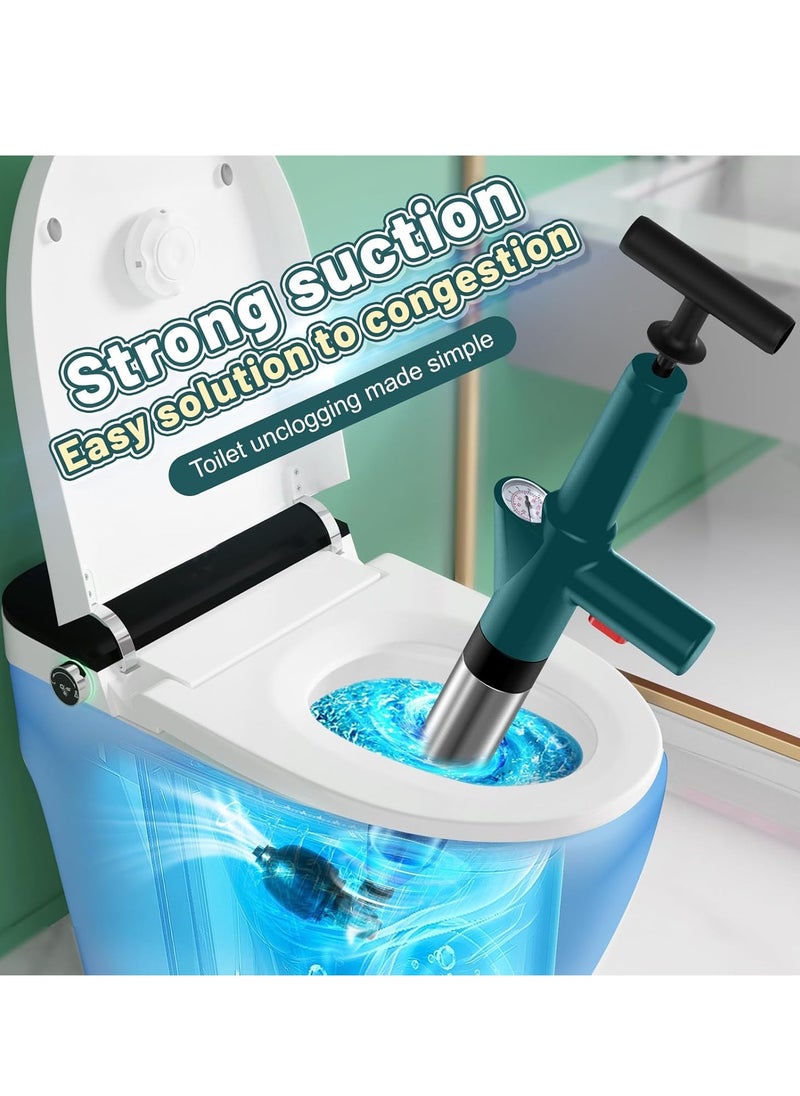 Toilet Plunger, Drain Clog Remover, High Pressure Air Drain Blaster Real-Time Barometer Plunge Blaster Multi-Drain Unclogger for Toilets, Plungers for Bathroom, Sink, Floor, Kitchen CloggedToilet Plunger - pzsku/ZF743F1378A2EB4DA6C51Z/45/_/1732524554/731ce4d9-10d8-40f6-8e0d-e66c48e5cd6f