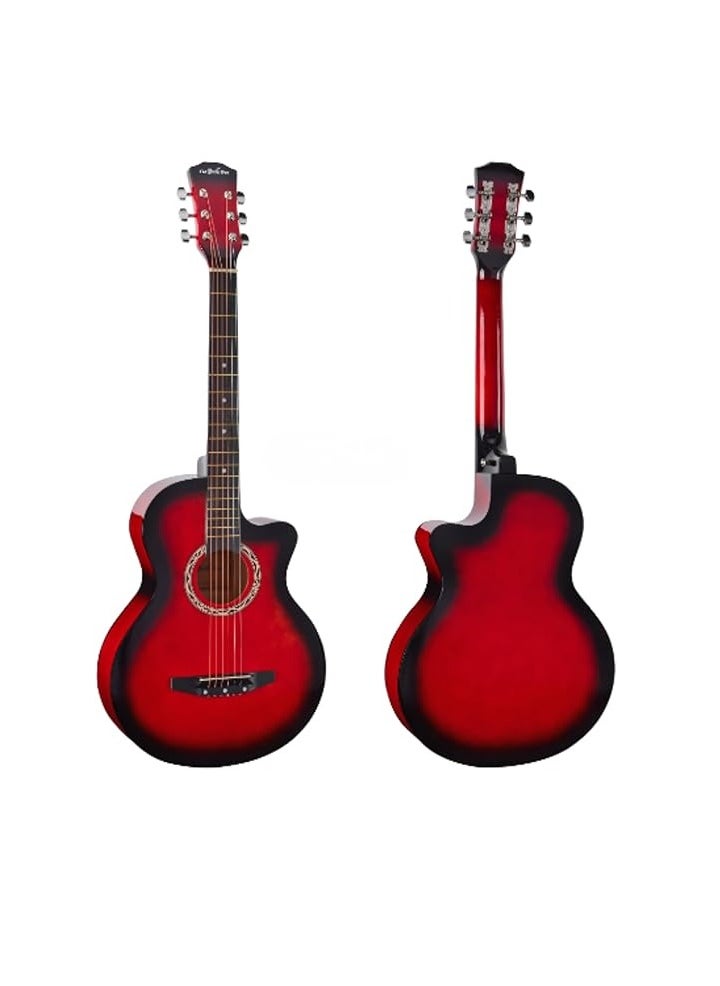 38 Acoustic Steel - String Guitar Premium Cutaway Design with Carry Bag (Red Sunburst) - pzsku/ZF743F60AA03266C0FFEFZ/45/_/1724748664/4e789ff3-e4be-4719-a1a4-4bf50e56135e