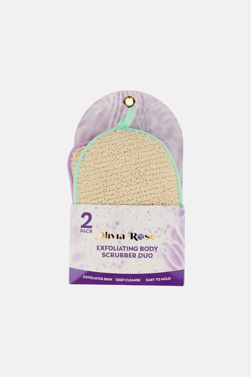 Olivia Rose 2 قطع مقشر جسم مقشر، بيج - Image 1