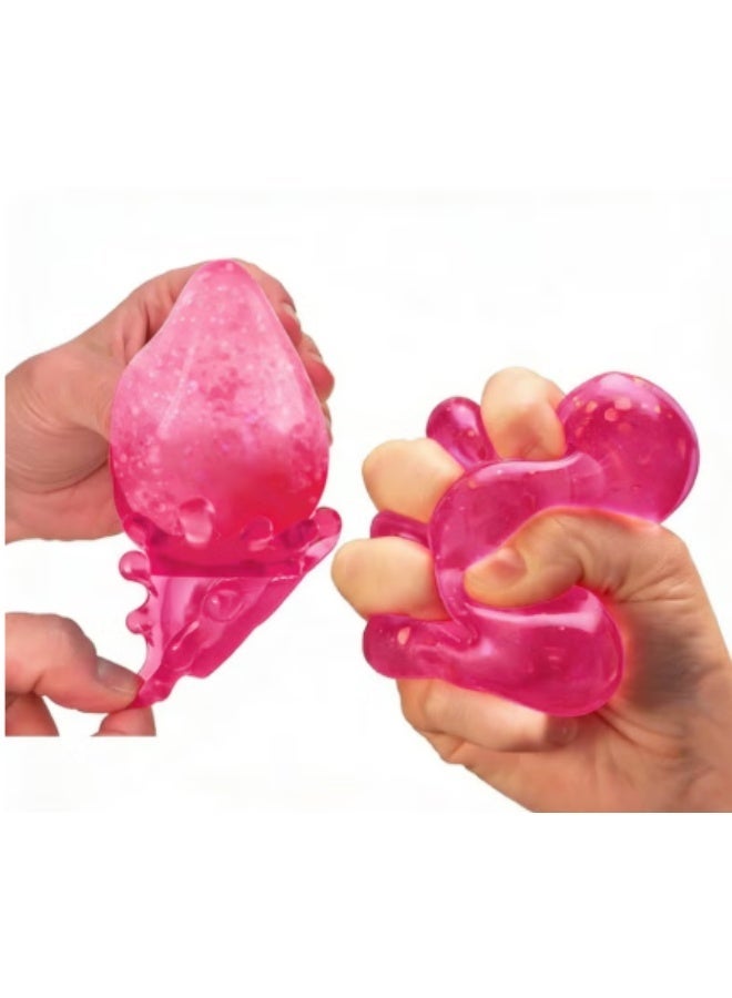 Schylling NeeDoh Dream Drop-Novelty Toy, NeeDoh Sensory Toys for Anxiety Relief, Safe Non-Toxic Dough Material(Pink) - Image 2