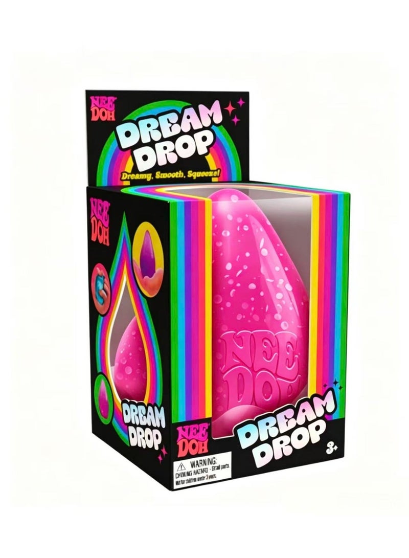 Schylling NeeDoh Dream Drop-Novelty Toy, NeeDoh Sensory Toys for Anxiety Relief, Safe Non-Toxic Dough Material(Pink) - Image 1