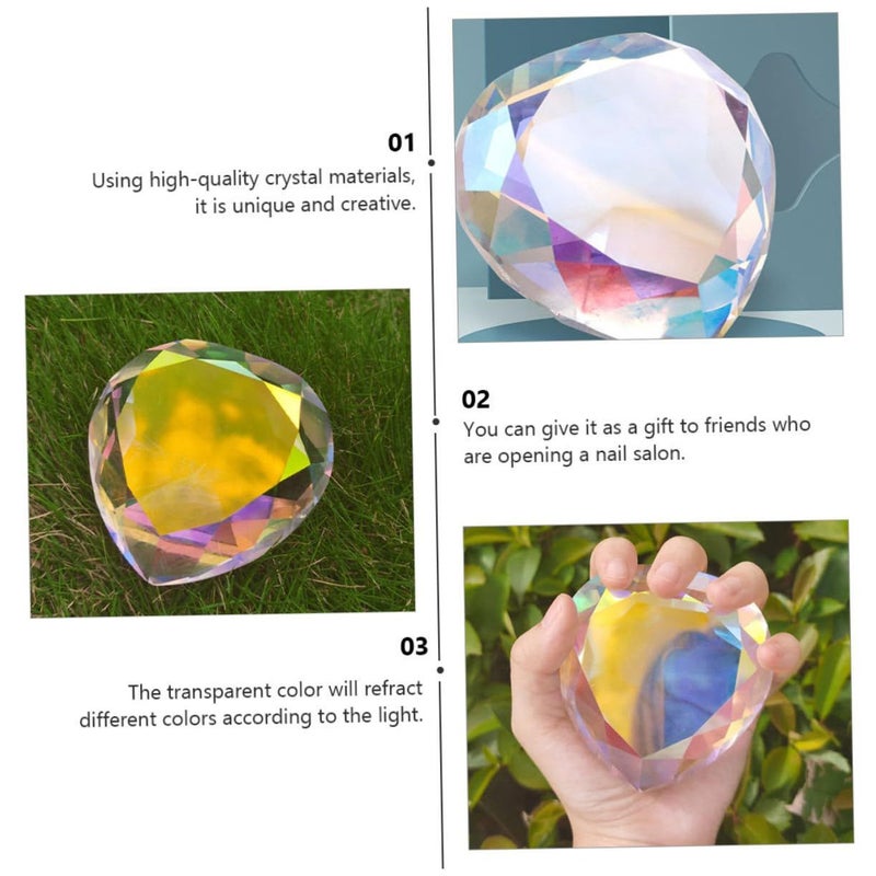 1pc Nail Art Heart Shaped Diamond Hand Model Display For Salon Wedding - Image 4