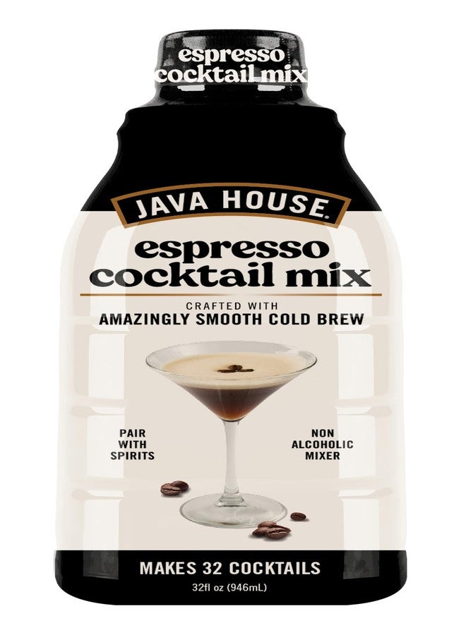 Java House Cold Brew Espresso Cocktail Mix, Ready to Use Liquid Coffee Concentrate- 32 fl oz (makes 32 cocktails) - Image 1