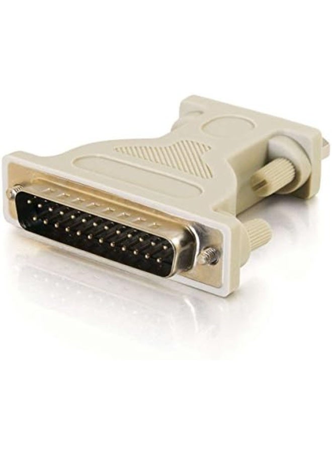 C2G/Cables to Go 02450 DB9 Male to DB25 Male Serial RS232 Adapter, 1.5 Inch - Image 1