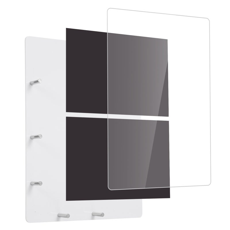 Stamp Platform: 20*15cm White Premium Acrylic Magnetic Sheet Precision Stamping - Durable Dual-Plate System Creative Tool for Scrapbooking, Card Making, DIY Projects - Image 1