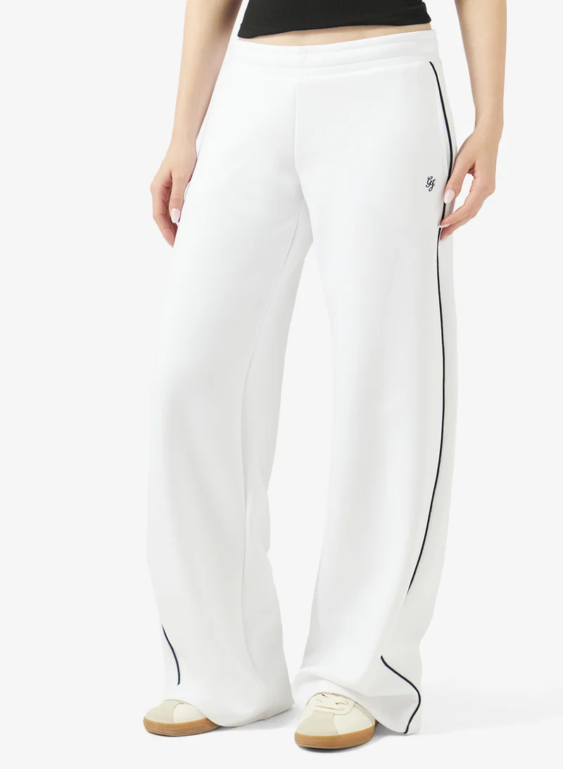 جيس جينز بنطلون رياضي بخصر مرتفع ورباط من قماش السكوبا