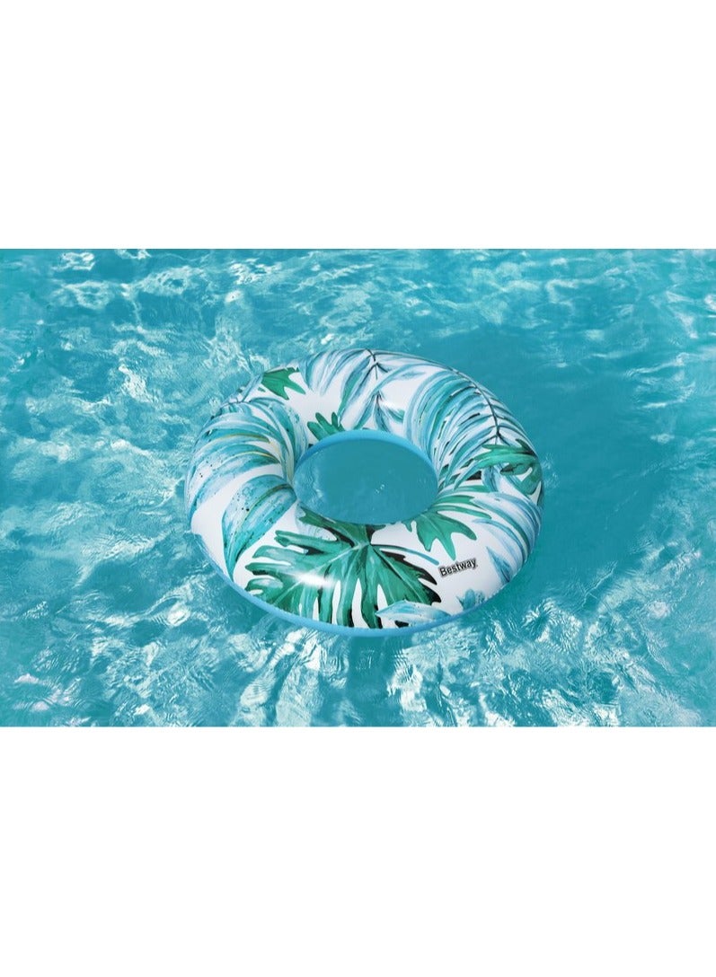 Bestway® Φ47"/Φ1.19m Tropical Palms Swim Tube 26-36237-BLUE - Image 2