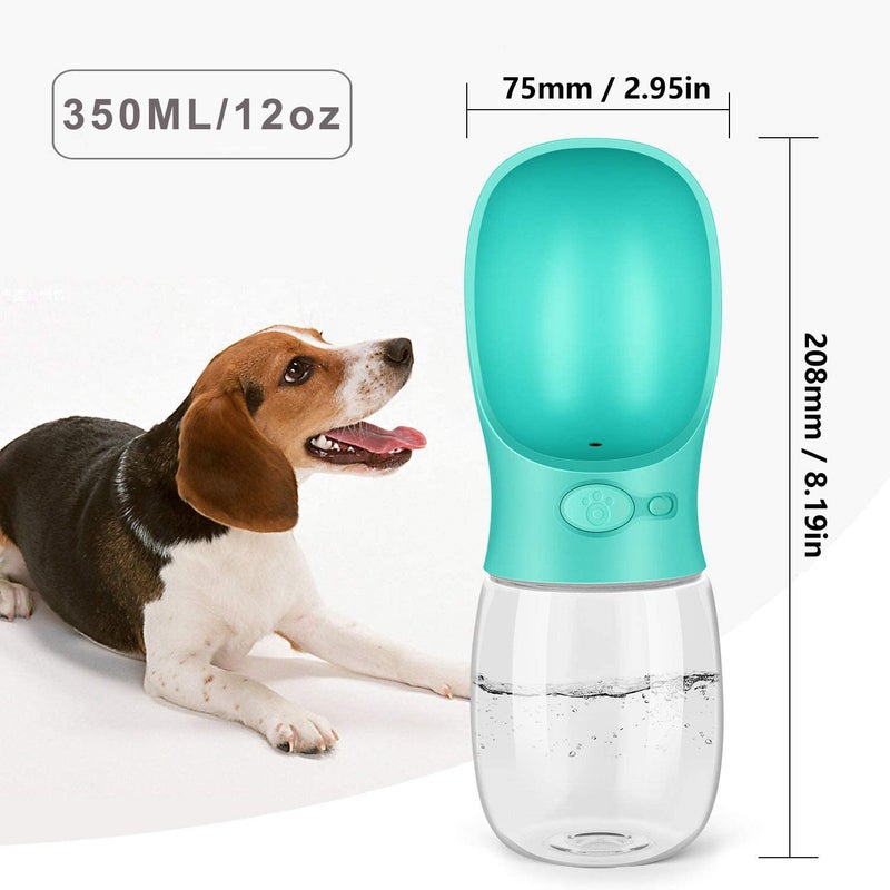 Judee Portable Dog Water Bottle, Water Bottle with Drinking Feeder for Dogs, Water Dispenser for Dogs in Walking, Hiking & Traveling (350ml) - Image 2