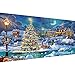 MBNTJHT Christmas Night Diamond Painting DIY 5D Diamond Painting Kits for Adults Full Drill Christmas Tree with Moon Diamond Painting Well Decor 28x16 inch - Image 3