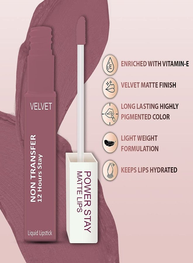 FORFOR Power Stay Long Last Matte Lipstick - Waterproof (12 hrs stay) (FF_Power Stay23) - Image 5