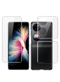 Imak Screen Protector 1 Sets imak Curved Full Screen Hydrogel Film (Outer Screen + Back + Inner Screen) For Huawei P50 Pocket 