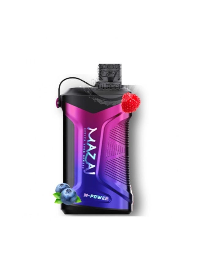 Mazaj M.Power BLUE BERRY RASBERRY Vape 20000 Puffs 6mg Disposable Vape - Image 1