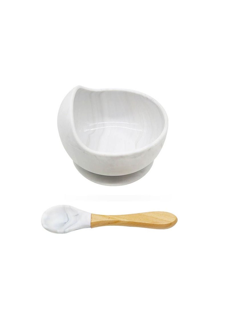 Lion Llama - Silicone bowl and spoon baby feeding set - Image 1