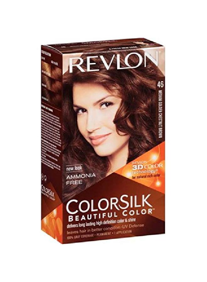 Revlon Colorsilk Beautiful Color Medium Golden Chestnut Brown [46] 1 Ea - Image 1