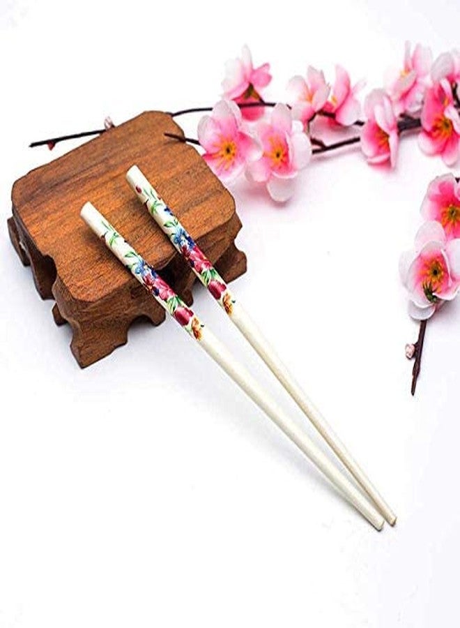 imioxo Wooden Golden Flower Hair Pin Juda Stick Combo for Women(Multicolour) - Pack of 6 - Image 3