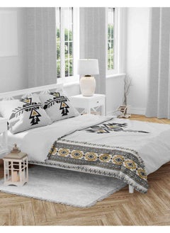SHATTA 3 Piece Printed Comforter Set King Size 240x 220 cm -Multicolour  - Image 1