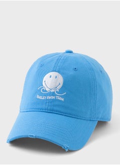 Graphic Print Curved Peak Cap