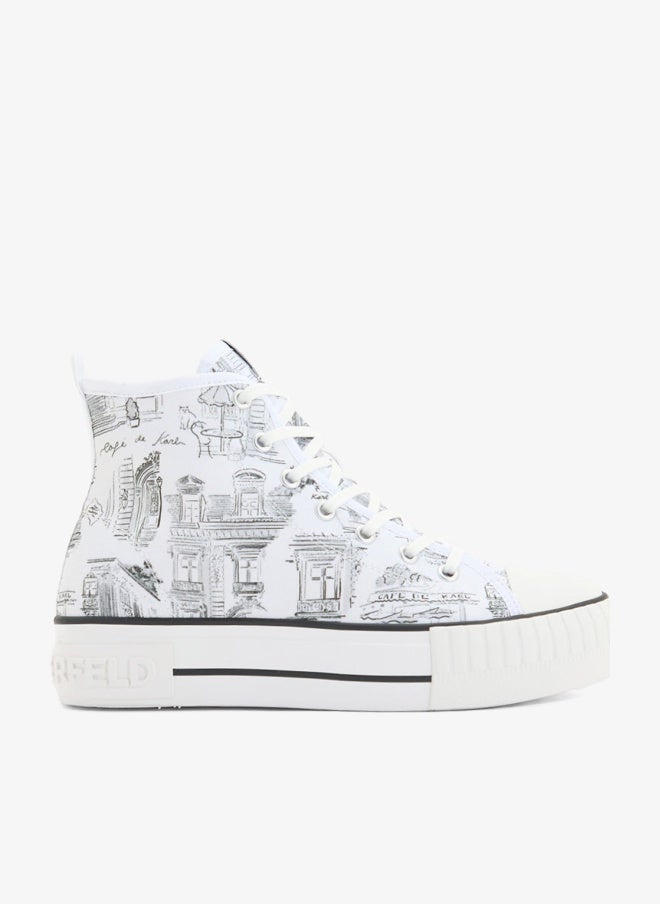 Karl Lagerfeld KAMPUS MAX  Jorge Parra Print Sneakers - Image 1