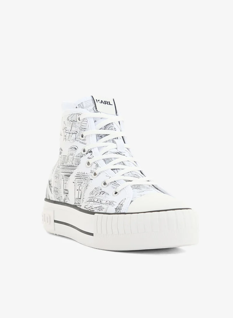 Karl Lagerfeld  KAMPUS MAX  Jorge Parra Print Sneakers for Women | Best Price UAE