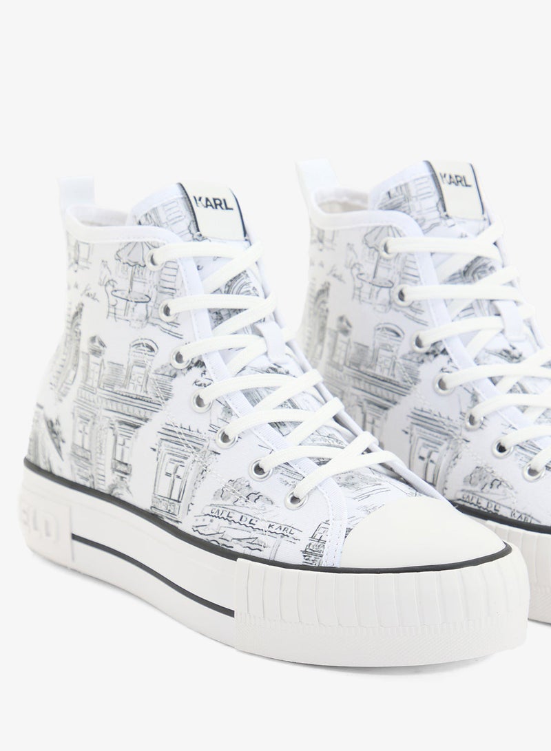Karl Lagerfeld KAMPUS MAX  Jorge Parra Print Sneakers - Image 4