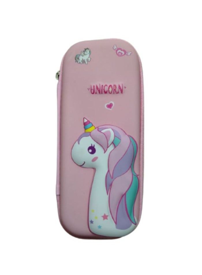 3D Pencil Case High Quality 3D Pencil Cases and Bags for Boys and Girls, Embrace Adventure with Vibrant Colors with High Quality (Colorful Horse) (Colorful Horse with Hair and Horn(Pink)) - Image 1
