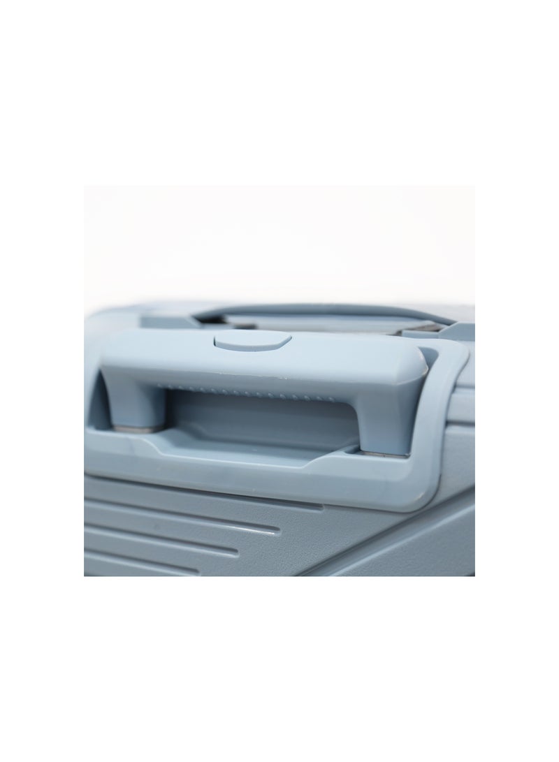 DILIXI مجموعة حقائب سفر صلبة غير قابلة للكسر من مادة البولي بروبيلين مع 8 عجلات، مجموعة من 3 قطع من مادة البولي بروبيلين متعددة الطبقات، مقاس 20 و24 و28 بوصة (أزرق) - Image 5