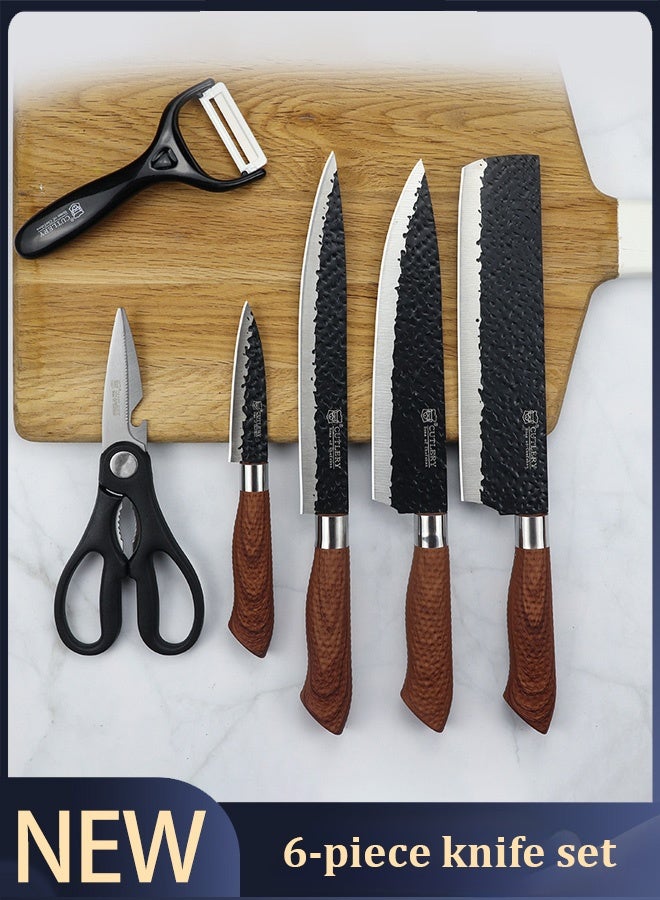 Professional 6-Piece Home Kitchen Knife Set, Create Your Own Star-Rated Kitchen  - Image 1