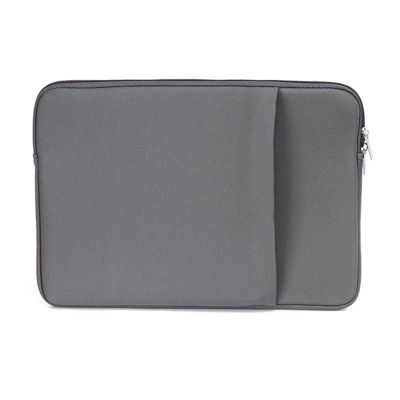 غلاف لابتوب B2015 حقيبة ملطفة مُغلفة بز퍼 ناعم، حجم 15 بوصة، بديل لحقيبات لابتوب MacBook Air و Pro وألطوبيات أنيقة، لون رمادي - Image 1