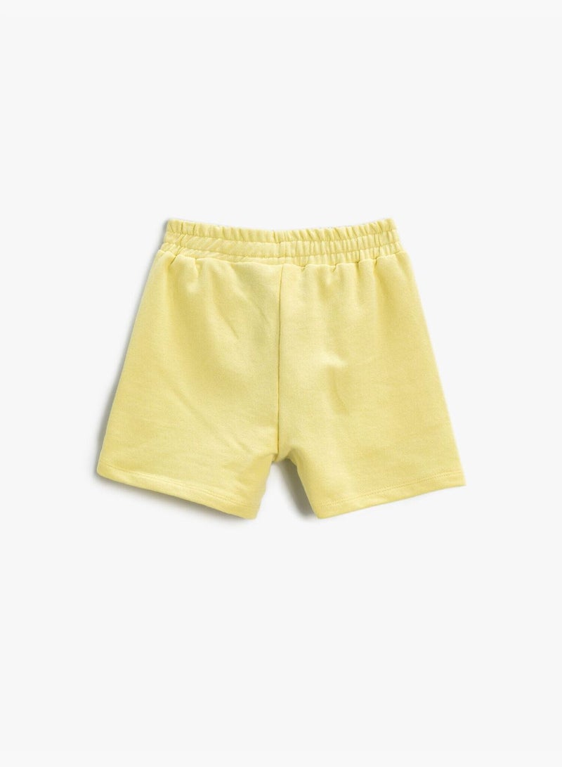 KOTON Snoopy Printed Shorts Licensed Elastic Waist Cotton - Image 2