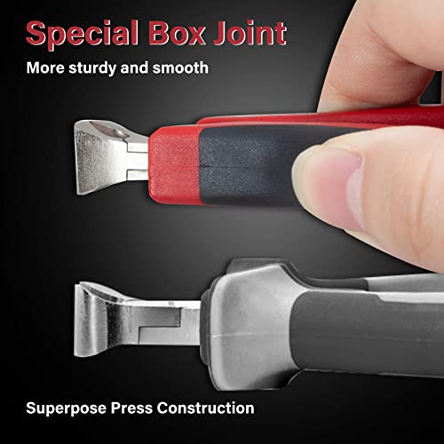 SPEEDWOX 4 Inch End Nippers - Mini End Cutting Pliers with Spring Pull Nails & Wire Cutting Function - Professional Jewelry Making & Shoe Repair Tool - Image 2
