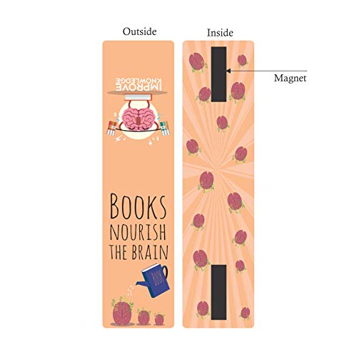 BOOKWORM Set of 8 Colorful Magnetic Bookmarks | Gift for Book Lovers and Avid Readers - Image 5