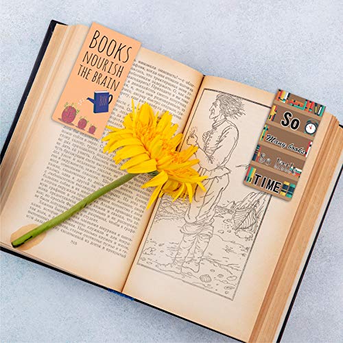BOOKWORM Set of 8 Colorful Magnetic Bookmarks | Gift for Book Lovers and Avid Readers - Image 2