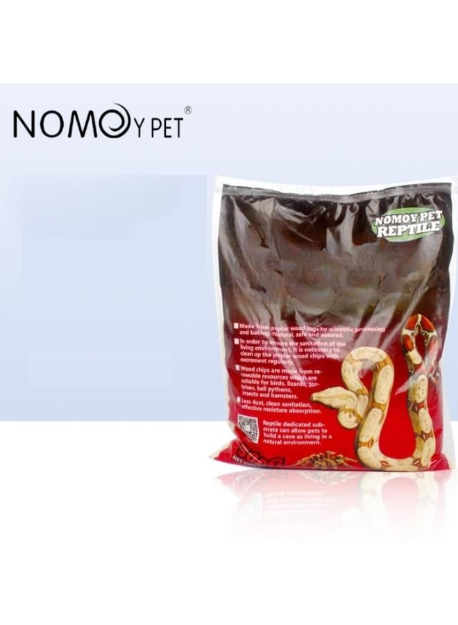 NomoyPet فرش للزواحف من خشب الحور، ركيزة حريرية مناسبة لأحواض الزواحف، مناسبة للثعابين والسحالي - 500 غرام - Image 1