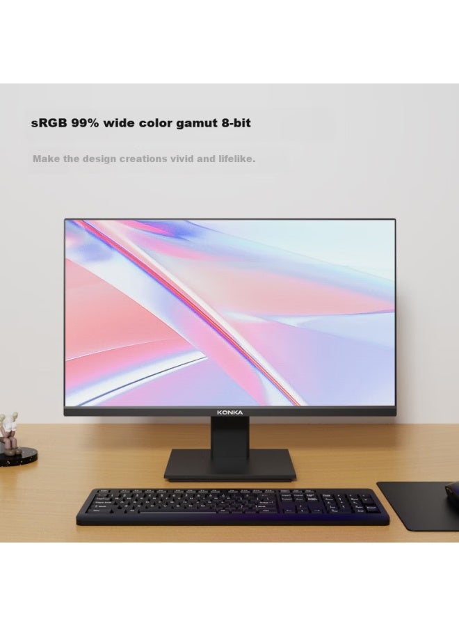 Konka 23.8-inch 100hz Wide Color Gamut High Contrast Three-sided Micro-bezel Hdmi Office Computer Gaming Monitor Km2412x - Image 3
