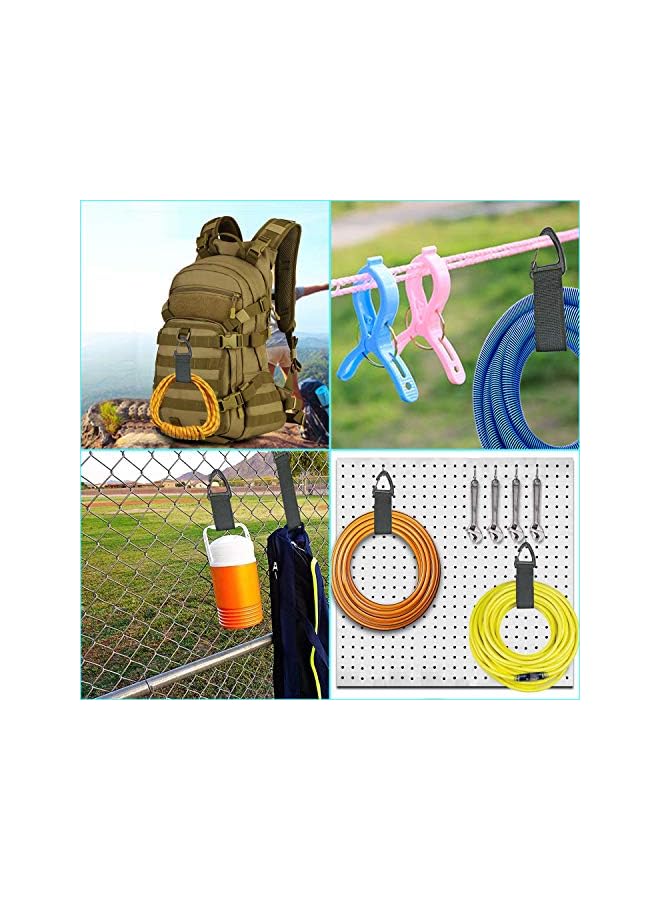 promass Extension Cord Holder(Assorted 8 Pack), Extension Cord Organizer for Garage Organization and Storage, Heavy Duty Storage Straps for Cables, Hoses and Ropes, with Triangle Buckle for Hanging - Image 4