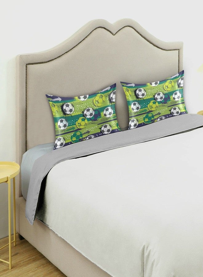 KOPIRIT Soccer Ball Pillow Covers Silk Pillowcase for Hair and Skin Soft Breathable Smooth Cooling Satin Pillowcase Standard Size Pillow Case for Hot Sleepers Bed Women Boys Girls (20x26 Inch) - Image 5