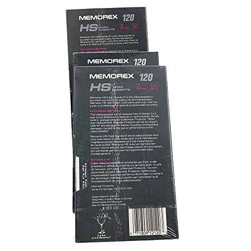 Memorex 3 Pack HS T-120 Minute Video Tape - Image 2