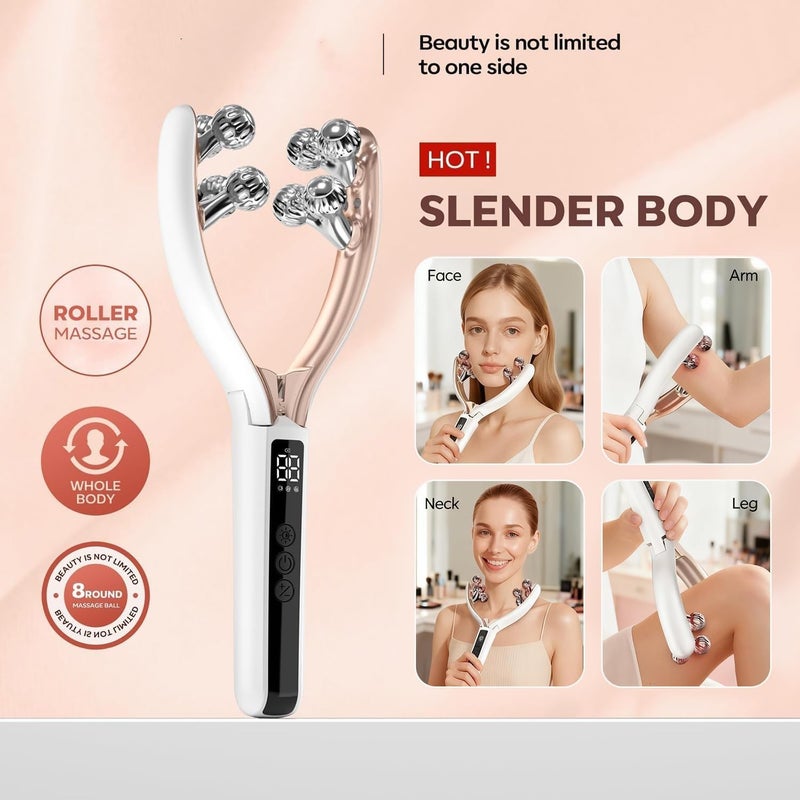Tenmokus Facial Massager for Women | Shaper & Slimmer for Face and Neck | Korean Skin Care Device | Lymphatic Drainage Roller - Image 2