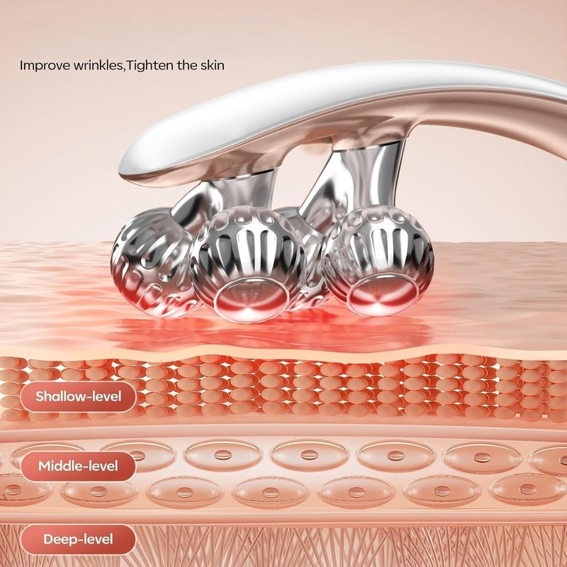 Tenmokus Facial Massager for Women | Shaper & Slimmer for Face and Neck | Korean Skin Care Device | Lymphatic Drainage Roller - Image 5