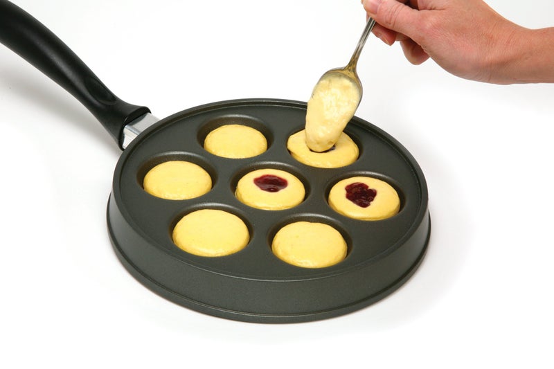 Norpro Nonstick Stuffed Pancake Pan, Munk/Aebleskiver/Ebelskiver 16.5â€³ x 9â€³ x 1.25â€³ Black - Image 2
