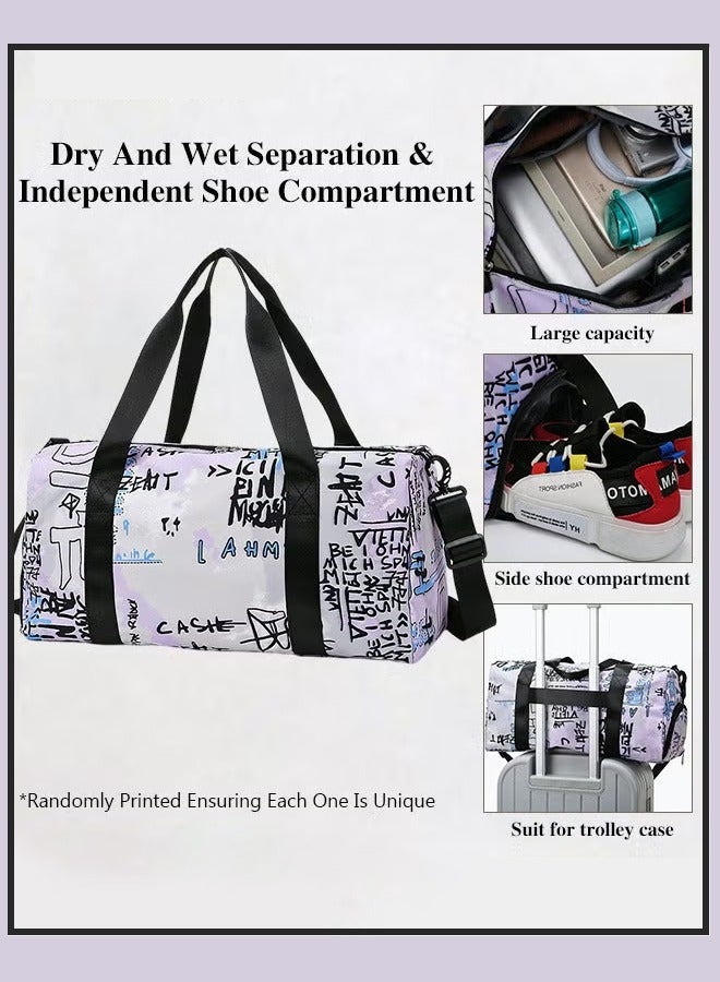 Canway Multi Functional Large Capacity Carry on Luggage Bag Wet and Dry Separation Shoe Compartment Gym Bag Suitcase with Perfect for Short Business Trips and Travel - Image 1