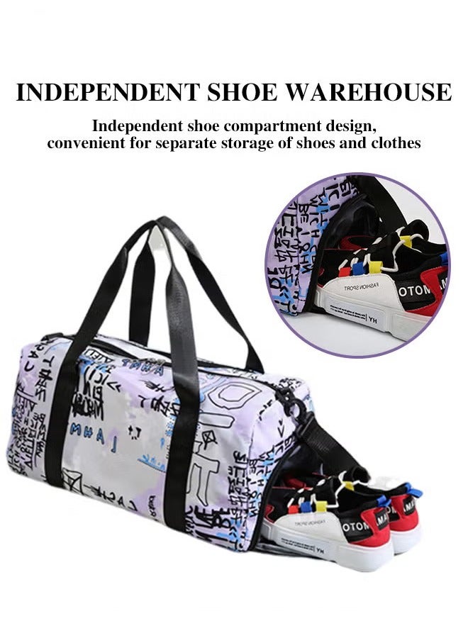 Canway Multi Functional Large Capacity Carry on Luggage Bag Wet and Dry Separation Shoe Compartment Gym Bag Suitcase with Perfect for Short Business Trips and Travel - Image 3